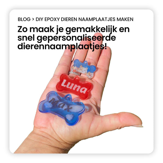 DIY: Dieren Naamplaatjes Maken met UV Epoxyhars | Makkelijk en snel!