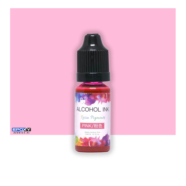 Alcohol Inkt Pigment - 10ml - Roze / Pink - Geurvrij DIY kunst