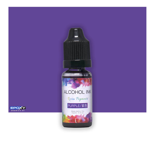 Alcohol Inkt Pigment - 10ml - Paars / Purple - Geurvrij DIY kunst